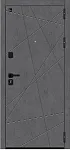 Дверь Браво Граффити-5/SBlack Slate Art/Look Art/Букле черное DIS007585 фото