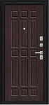 Дверь Браво Мило МФ/BChrome Букле черное/Букле черное/Wenge Melinga DIS007416 фото